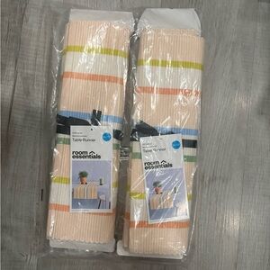 Room Essentials Peach Striped Men's Socks - Multicolor Accent